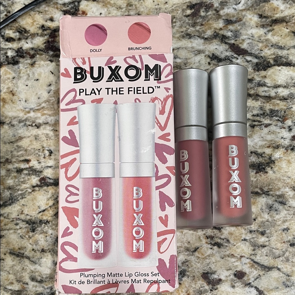 Buxom Play The Field Lip Gloss Duo - Pink and Purple